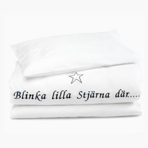 Barnpåslakan av 100% ekologisk bomull – Blinka lilla