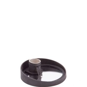 Ljushållare med spegel – svart