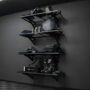 4-PACK: IVON Väggmonterad Hylla 122 x 61 cm