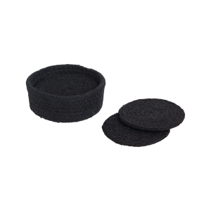 Coaster Ella pure black d10,5cm