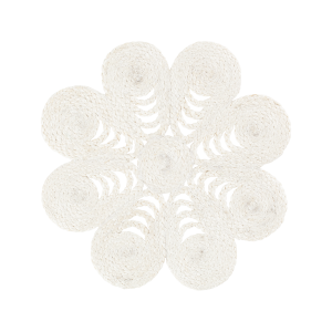 Placemat Elin anemone white d40cm