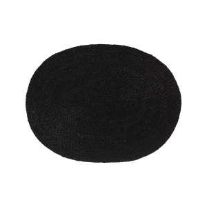 Placemat Elin black oval