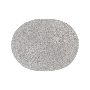 Placemat Elin silver grey oval