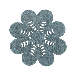 Placemat Elin anemone horizon blue d40cm