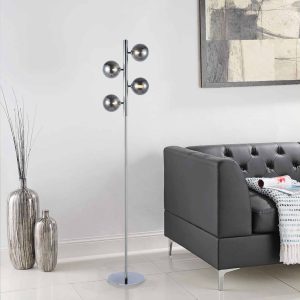 Darcy golvlampa krom