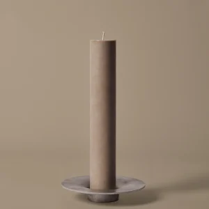 Ferm Living Soothe Block Candle Holder - Silver