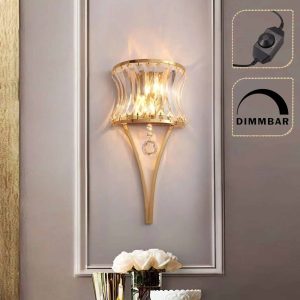 Marc vägglampa guld