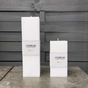 Blockljus Fyrkantig Spindelnätljus – 25cm