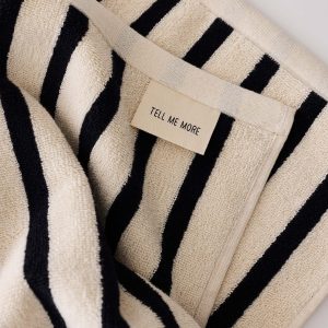 Tell Me More Bonnie Hand Towel - Black