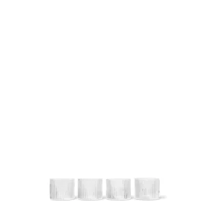 Ferm Living Ripple Low Glasses - Set of 4
