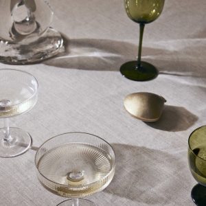 Ferm Living Ripple Champagne Saucers - Set of 2