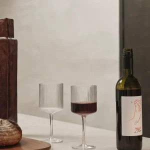 Ferm Living Ripple Red Wine Glasses - Set of 2