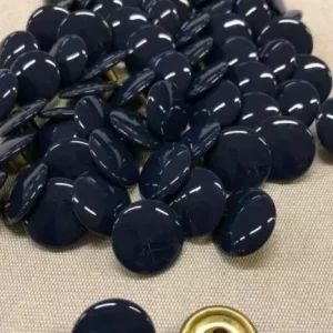 Tryckknapp Mörkblå Hatt