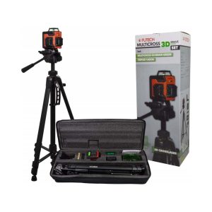 Futech MC3D Brave Multilinjelasersats grön med tripod i väska