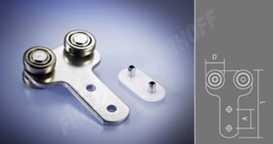 Vagn 2-axel för skena