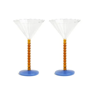 &Klevering Coupe Curve Amber - Set of 2