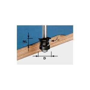 Festool Fas-/kantfräs HW S8 D24/0° +45°