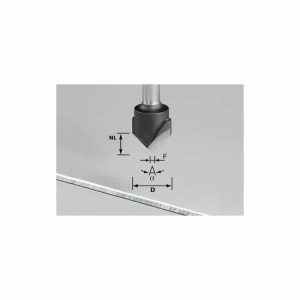 Festool V-notfräs HW S8 D18-90°/Alu