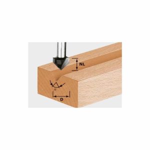 Festool V-notfräs HW S8 D14/7/90°